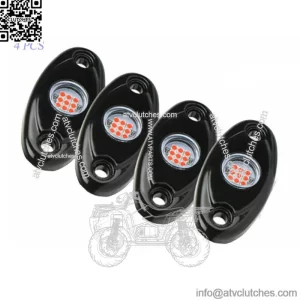 4PCS LED Rock Lights Wheel Well Under Glow Light For Polaris Sportsman ATV UTV  (For: More than one vehicle)