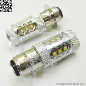 For Kawasaki Super White LED 80W Headlight Bulbs 2005 06 KAF620 Mule 3010 Trans
