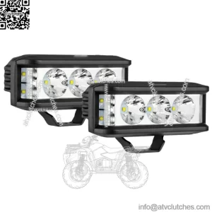 5"Inch LED Work Light Bar Pods Driving Lamps for Can-am Polaris ATV (For: More than one vehicle)