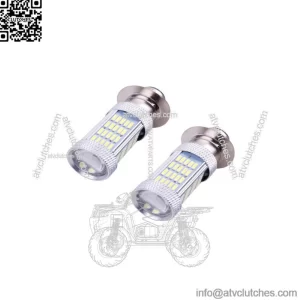 2x P15D H6M 35W LED Headlight 6000K White For Kawasaki Mule 600 610 3000 3010 (For: Kawasaki Mule 610)