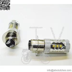 Fits Kawasaki Super White 80W LED Headlights Bulbs KAF620 KAF950 Mule 3010 3020
