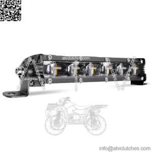 7" inch LED Light Bar White/Amber Combo Grille For Polaris Sportsman SP 850 ATV (For: More than one vehicle)