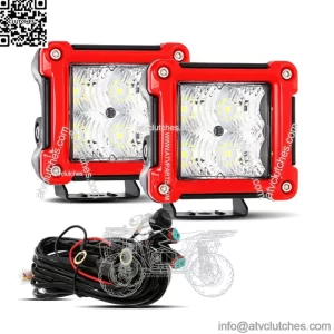 3" LED Cube Pods Work Light Bar Driving For Can-Am Polaris ATV Offroad (For: More than one vehicle)