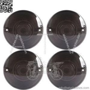 Smoke Turn Signal Light Len Cover For Harley Touring Electra Glide Ultra Classic