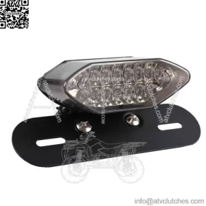 Universal Motorcycle 16 LED License Plate Holder Bracket Turn Signal Tail Light