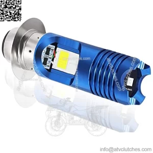 9-85V P15D LED Bulb 1600Lumens High Power2XCOB LED+1X 3528 SMD Chips H6M LED Motorcycle Lamp High Low Beam for motorcycle motorbike.(1-pack).