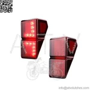 2PCs UTV Rear Tail Lights Red For 2018-2023 Polaris Ranger 1000 XP Crew 2413766