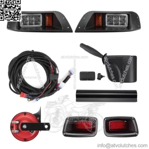 Golf Cart LED Light Kit Street Legal w/Turn Signal Switch for EZGO TXT 1996-2013