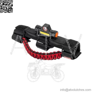 1.75"-2" Roll Bar Grab Handles Red with LED Dome Light for Polaris RZR Can Am X3 (For: John Deere Gator CS)