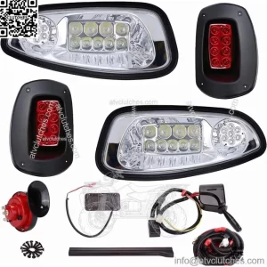 Golf Cart EZGO RXV LED Light Kit LED Headlights & Tail Light for 2008-2015