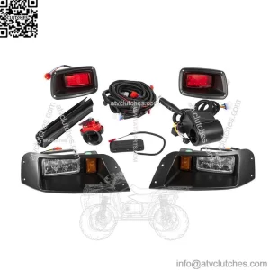 EZGO TXT LED Light Kit Street Legal Kit Turn Signal Switch Golf Cart Deluxe