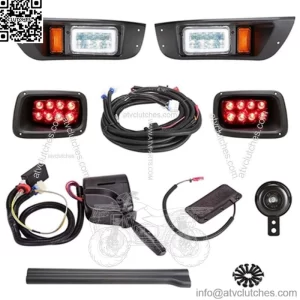 Deluxe Golf Cart LED Light Kit For EZGO TXT Street Legal Kit Turn Signal Switch