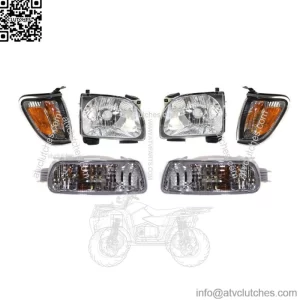 Headlights Assembly + Corner &Turn Signal Lights Kit For 2001-2004 Toyota Tacoma