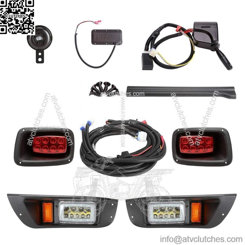 Deluxe LED Light Kit, Street Legal Kit Turn Signal Switch Golf Cart For EZGO TXT