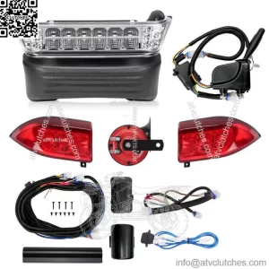 Deluxe LED Lights Kit Turn Signal Horn For Club Car Precedent G&E model 2004-21