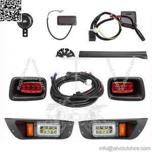 LED Deluxe Light Kit EZGO TXT 14+ Turn Signals Brake Light Horn Street Legal