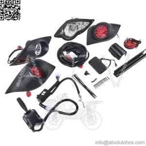 For Yamaha Drive G29 2007-16 Golf Cart Halogen Tail Light Kit & Turn Signal Horn