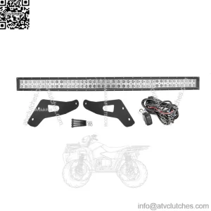 Roof Windshield 52" Curved LED Light Bar & Mount Bracket For Can-Am Maverick X3