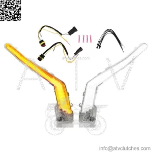Front LED Signature Turn Signal Lights For Can-Am Maverick X3 XDS XRS 2017-2023