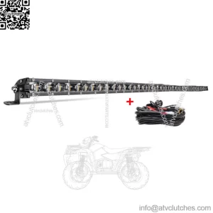 Fit Can-am Maverick X3 DS RS MAX Strobe 50" LED Light Bar Upper Roof w/Wire Kit