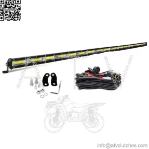 Fit Can-am Maverick X3 DS RS MAX Slim 50" LED Light Bar Upper Roof +Wire