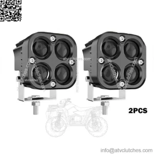 Dual Color 3" 90W Amber White Pods LED Work Light Bar fit   Can-am Maverick X3
