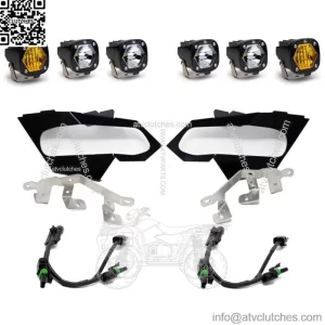 Baja Designs S1 Triple LED Clear/Amber Headlight Kit for 17+ Can-Am Maverick X3