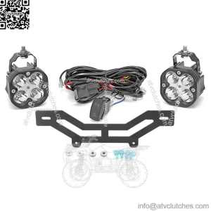 For Can-Am Maverick X3 Shock Tower LED Spot Light Pods Mount Bracket Kits
