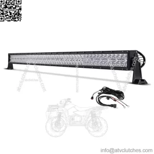 Fit Can-am Maverick X3 DS RS MAX Curved 52" inch RGBW LED Light Bar