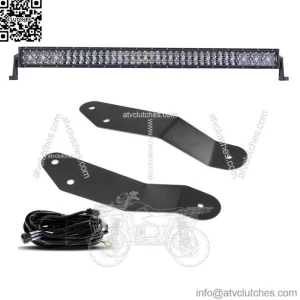 For Can-Am Maverick X3 MAX Turbo 42" Straight LED Light Bar Roof+Bracket