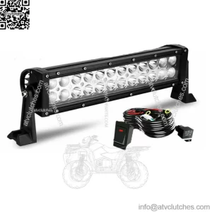 Dual-Row 12inch LED Work Light Bar Spot Flood For Polaris Ranger Yamaha UTV ATV