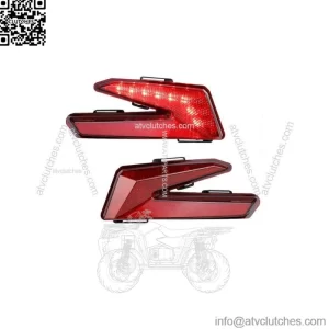 Left Right Red LED Brake Tail Light For 2017-2021 Can Am Maverick X3 R Turbo