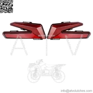 UTV Red Pair LED Brake Tail Lights For 2017-2020 2021 Can Am Maverick X3 R Turbo