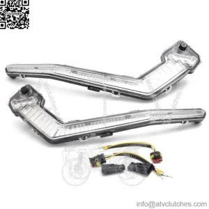 Pair LED Turn Signal Signature Lights Compatible with Can Am Maverick X3 2018-21