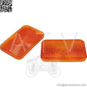 Replacement Amber Lens RE70020 Fits John Deere 210K 210LE 2210 3120 4100 4200 4500 5200 5400 Tractor (Set of 2)