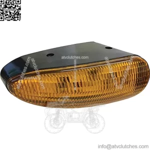 TL8020 12V LED Amber Cab Light Compatible With/Replacement For John Deere 310G, 310J, 310K, 310SJ, 310SK, 310SL, 315SG, 410J, 410K, 410L, 710G, 710J AT151873 Flood Offroad Light