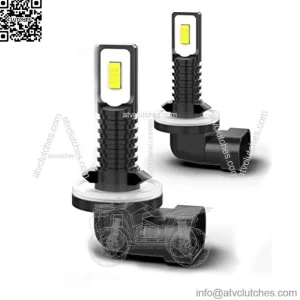 For John Deere 3520 cab tractor Bright White Max 50W 6000K High Power 881 LED Fog Light Bulbs 889 898 886 894 Bulbs and Play Pack of 2