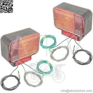 Left and Right Taillight Assembly Compatible with John Deere 4105 4200 4300 4400 4500 4600