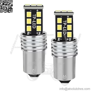 1156/7506 Headlight Bulbs Fit for John Deere JD LA115 D130 CS & CX Gator D110 GT235 L130 s240 X300 LT155 LA130 318 316 L110 GT245,All-in-One Plug N Plug LED Bulbs,IP68,2PCS