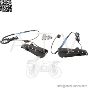 Covingtons Dimpled Front Turn Signal Assembly Set Black 2015+ Harley Road Glide (For: Harley-Davidson)
