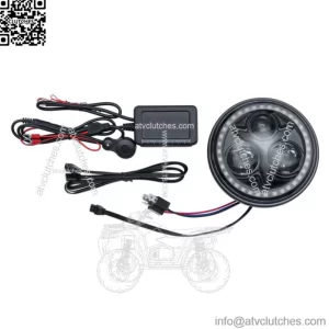 Kuryakyn Orbit Prism+ 5-3/4" LED Headlight Bluetooth Controlled Multi-Color Halo (For: Harley-Davidson)