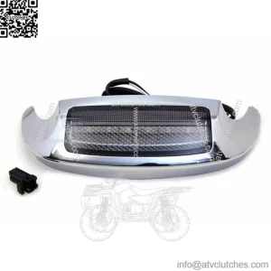 Chrome Smoke LED Lens Front Fender Tip Light Indicator Harley Touring & Softail (For: Harley-Davidson)