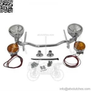 V-Twin Front Chrome Spotlamp Passing Lights Turn Signal Harley Softail 1986-2001 (For: Harley-Davidson)