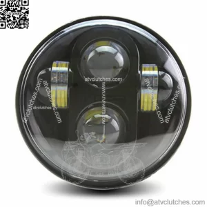 Cyron Urban Black LED 5 3/4 Headlamp Headlight Harley Softail Dyna Sportster FXR (For: Harley-Davidson)