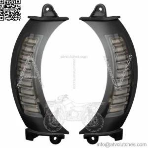 Hogworkz Visionz White Amber LED Turn Signals Vent Inserts Black Harley FLTR 15+ (For: Harley-Davidson)