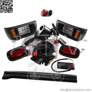 Club Car DS Deluxe LED Light Kit Street Legal Kit For 93-2013 DS W/ Factory Body