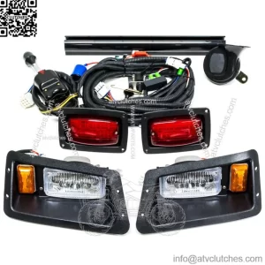 Golf Cart Deluxe Street Legal LED Headlights Tail Lights Kit fits Yamaha G14-G22