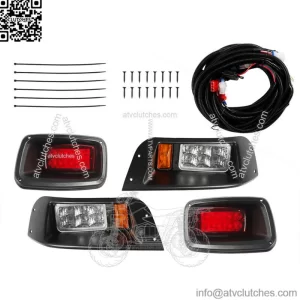 Golf Cart LED Headlight Tail Light Kit Fit for EZGO TXT 1996-2013 Gas / Elect