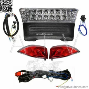 Full LED Light Front Rear Kit for Club Car Precedent 2004-Up Electric Golf Cart