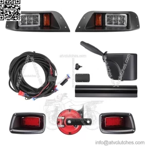 Golf Cart LED Full Light Kit with Turn Signal Switch for EZGO TXT G&E 1996-2013